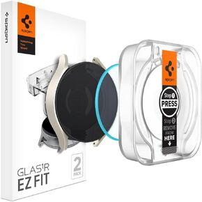 Spigen Tempered Glass Screen Protector [GlasTR EZ FIT] designed for Galaxy Watch 6 (40mm) [Case Friendly] - 2 Pack