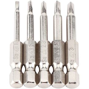 Magnetic Triangle Head Screwdriver Bits, 5Pcs Triangle Head Bit, Screwdriver Bit Triangle Drill Bit Set, Electric Screwdriver for Fix Repair for Elevators Drills Use Repair Tool