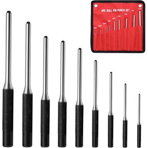 Roll Pin Punch Set, 14pcs Gunsmithing Punch Removing Repair Tools, including Universal Gun Block, Pin Punches and Hammer (Pin Punches + Gun Block)