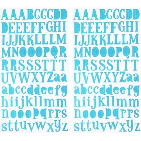 176PCS Letter Stickers Graduation Alphabet Stickers Decals for Graduation Cap Gifts Scrapbooking Balloons Greeting Cards Envelopes DIY Craft Art Projects Wedding Party Home Decorations, Blue