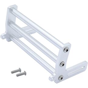 Metal Front Bumper 76mm for 1/10 RC Crawler LCG Rails TRX4 SCX10 SCX10 II 90046 90047 Upgrade Parts (Black)