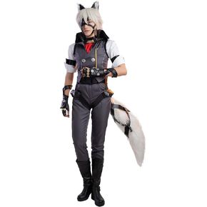 Cosplay.fm Men's Game Cosplay Costume Outfit Wolf Style Suit with Armbands and Gloves in Kuwait