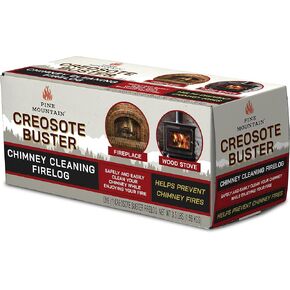 Pine Mountain Creosote Buster Chimney Cleaning Safety Firelog 3.5Lb Log Brown 1 Count, (4152501500) in Kuwait