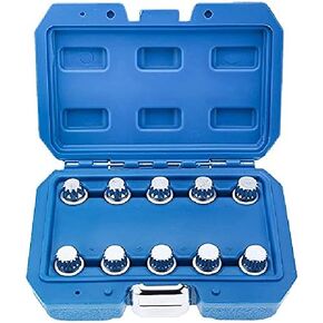 10 قطعة قفل عجلة الجوز مفتاح مجموعة مقابس متوافقة مع VW VAG in Kuwait