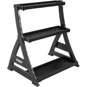 TKO 3-Tier Kettlebell Rack | Perfect for Any Home Gym & Commercial Gym | Black/Silver Kettle Bell Weight Stand | Keep Your Workout Area Clean & Safe | 31" W x 23" D x 33" H