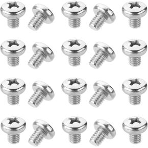 30Pcs M4-0.7x8mm Pan Head Machine Screws 304 Stainless Steel Metric Phillips Drive Cross Round Head Machine Screws Fasteners Bolts, Fully Threaded