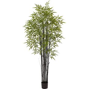 Nearly Natural Black Bamboo Tree x 9 with 1470 Leaves UV Resistant (Indoor/Outdoor)