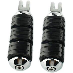 Pair Of Motorcycle Folding Pillion Footrests Foot Pegs Rear Foot Peg Pedal 10mm Thread Aluminum Left & Right