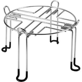 Stainless Steel Stand for Berkey Big, Royal and Travel System, 9'' Diameter 6'' Tall Countertop Stand with Hooks, Fit Most Medium Gravity Water Filter System