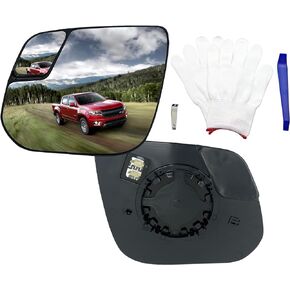 Left Driver Side Mirror Glass Replacement for 2015-2022 Chevrolet Chevry Colorado 2015 2016 2017 2018 2019 2020 2021 2022 Rear View Mirrors Glass with Power Heated (OEM#：23191160)