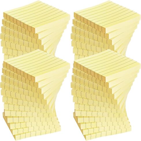48 Pack 3840 Sheets Lined Sticky Notes 3X3 in Ruled Self Sticky Note Pads Colorful Sticky Notes with Lines Post Notes for Office, Home, School, Meeting, 80 Sheets/pad in Saudi Arabia