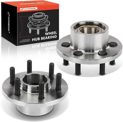 A-Premium Front Wheel Bearing and Hub Assembly with 6-Lug Compatible with Dodge Dakota 1997-2004, Durango 1999-2003, RWD & 2-Wheel ABS Only in Saudi Arabia