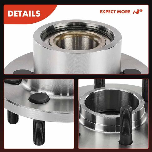 A-Premium Front Wheel Bearing and Hub Assembly with 6-Lug Compatible with Dodge Dakota 1997-2004, Durango 1999-2003, RWD & 2-Wheel ABS Only in Saudi Arabia