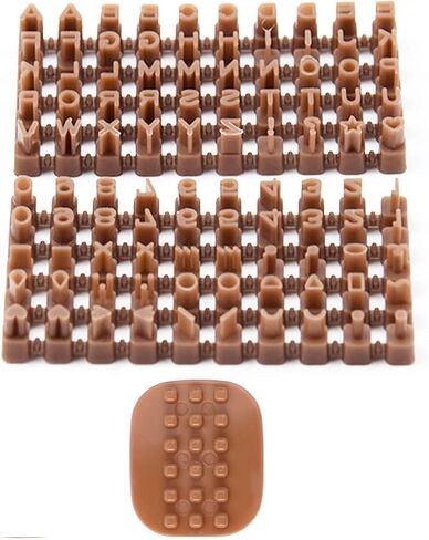 1 Pcs Polymer Clay Alphabet Stamps, Clay Pottery Stamps, Mini Alphabet Stamps Fondant, Cookie, Ceramic Polymer Clay Decorating Tools, DIY Making Tools (A-100 characters) in Saudi Arabia