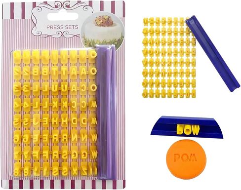 1 Pcs Polymer Clay Alphabet Stamps, Clay Pottery Stamps, Mini Alphabet Stamps Fondant, Cookie, Ceramic Polymer Clay Decorating Tools, DIY Making Tools (A-100 characters) in Saudi Arabia