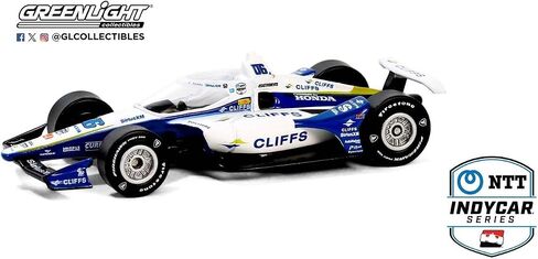 Greenlight 11602 2024 NTT IndyCar Series - #06 Helio Castroneves/Meyer Shank Racing, Cleveland-Cliffs 1/64 Scale Indy in Saudi Arabia
