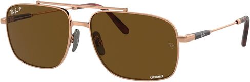 Ray-Ban Michael titanium RB8096 Pillow Sunglasses for Men for Women + BUNDLE With Designer iWear Complimentary Eyewear Kit in Saudi Arabia