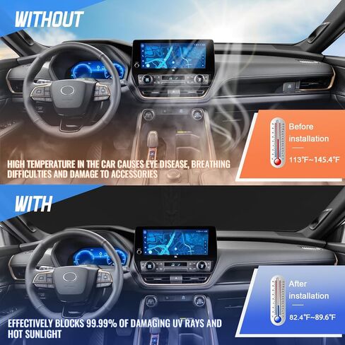 Windshield Sun Shade Replace for 2001-2020 Chevy Motorhome and Class C RVs, 6 Layers Foldable Window Sun Visor Protector, Blocks Sun Rays Heat, Keep Your Car Cooler in Saudi Arabia