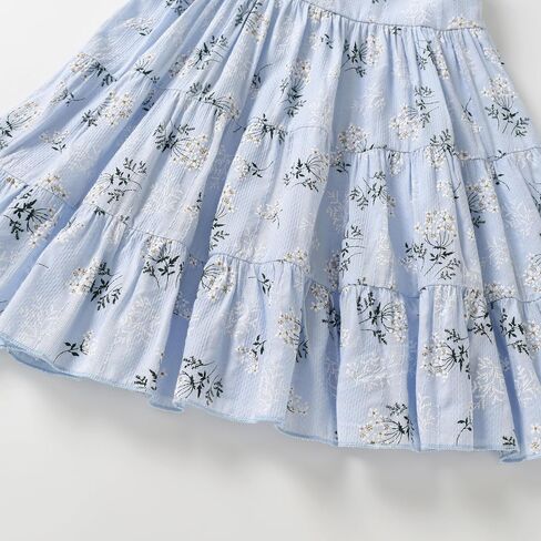 Kids Toddler Baby Girls Dress Ruffle Sleeveless Princess Dress Summer Beach Sundress in Saudi Arabia