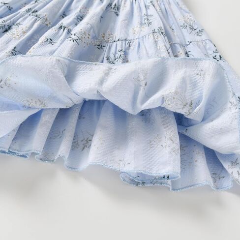 Kids Toddler Baby Girls Dress Ruffle Sleeveless Princess Dress Summer Beach Sundress in Saudi Arabia