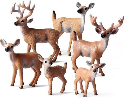 Grizzly Bear Toys Figurines, Plastic Forset Animals Bear Figures for Kids, Realistic Woodland Creature Party Supplies Cake Toppers, Pack of 3 in Saudi Arabia