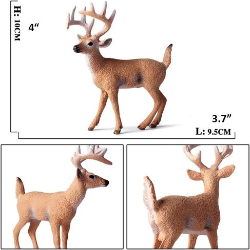 Grizzly Bear Toys Figurines, Plastic Forset Animals Bear Figures for Kids, Realistic Woodland Creature Party Supplies Cake Toppers, Pack of 3 in Saudi Arabia