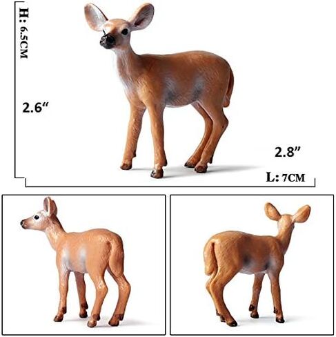 Grizzly Bear Toys Figurines, Plastic Forset Animals Bear Figures for Kids, Realistic Woodland Creature Party Supplies Cake Toppers, Pack of 3 in Saudi Arabia
