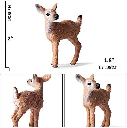 Grizzly Bear Toys Figurines, Plastic Forset Animals Bear Figures for Kids, Realistic Woodland Creature Party Supplies Cake Toppers, Pack of 3 in Saudi Arabia