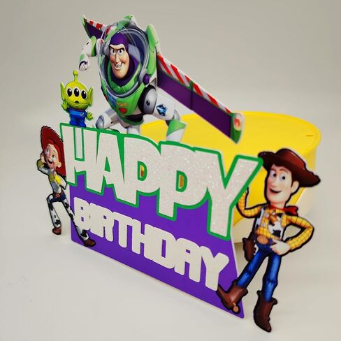 Toy Inspired Stroy Cake Topper Cartoon Story Cake Decorations,Toy Storry Birthday Cake Topper for Kids Story Theme Birthday Party Decoration in Saudi Arabia