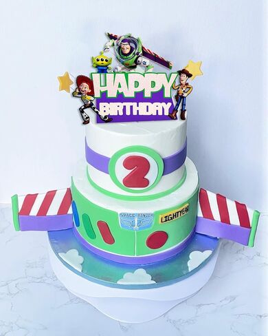 Toy Inspired Stroy Cake Topper Cartoon Story Cake Decorations,Toy Storry Birthday Cake Topper for Kids Story Theme Birthday Party Decoration in Saudi Arabia