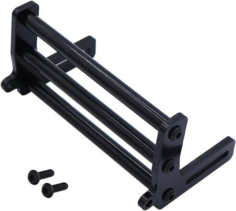 المصد الأمامي المعدني 76 مم لقضبان 1/10 RC الزاحفة LCG TRX4 SCX10 SCX10 II 90046 90047 أجزاء ترقية (أسود) in Saudi Arabia