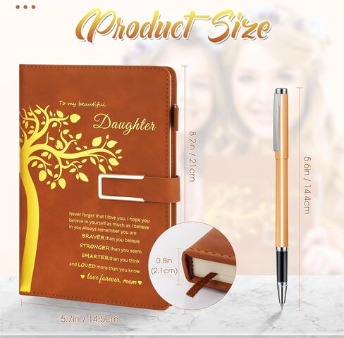 To My Daughter Gift from Father Mom Inspirational Journal Notebook To My Daughter Life Tree Faux Leather Writing Journal for Birthday Travel Graduation School Wedding Personal Diary in Saudi Arabia