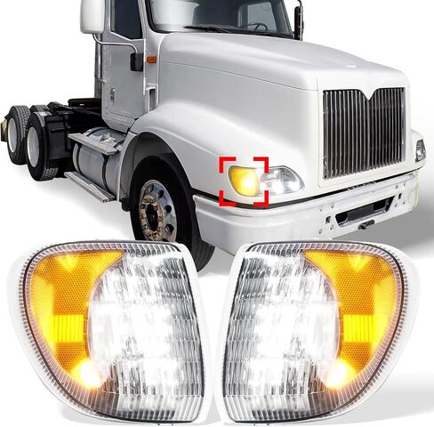 LED Turn Signal Lights for International 9200, Side Marker Light Pair for International Models 9200 9200i 9400 9400i 5900 5900i (Left and Driver Side) in Saudi Arabia