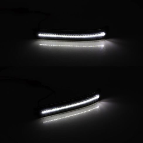 GTINTHEBOX Smoked Lens White Led Side Mirror Marker Turn Signal Light Lamp for 2009-2014 Ford F150 in Saudi Arabia