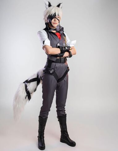 زي تنكري للعبة Cosplay.fm للرجال على طراز الذئب مع شارات وقفازات in Saudi Arabia