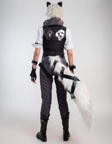 زي تنكري للعبة Cosplay.fm للرجال على طراز الذئب مع شارات وقفازات in Saudi Arabia