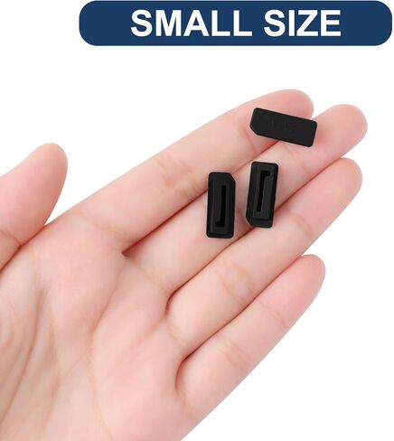 uxcell 10 قطع SATA غطاء غطاء مضاد للغبار، سدادات سيليكون مقاومة للغبار لأجهزة الكمبيوتر المحمول موصل منفذ SATA، أسود in Saudi Arabia