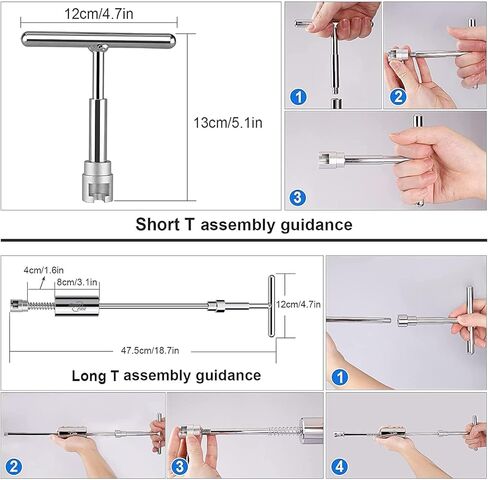 مجموعة إزالة دنت السيارات للسيارات، طقم سحب دنت مع رافع أسود، ساحب جسر، مطرقة منزلقة على شكل حرف T، عروات معدنية طويلة من النوع لإصلاح الانبعاجات الكبيرة، الانبعاجات الصغيرة، الضربات، التجاعيد وأضرار البَرَد in Kuwait