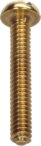 Small Parts 330 Brass Machine Screw, Plain Finish, Round Head, Slotted Drive, 1/4" Length, #2-56 Threads (Pack of 100) in Saudi Arabia