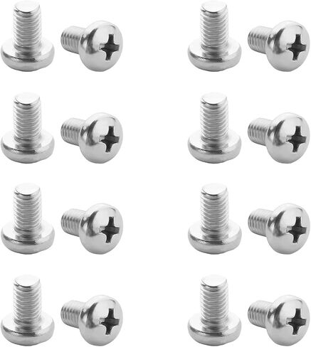 30Pcs M4-0.7x8mm Pan Head Machine Screws 304 Stainless Steel Metric Phillips Drive Cross Round Head Machine Screws Fasteners Bolts, Fully Threaded in Saudi Arabia