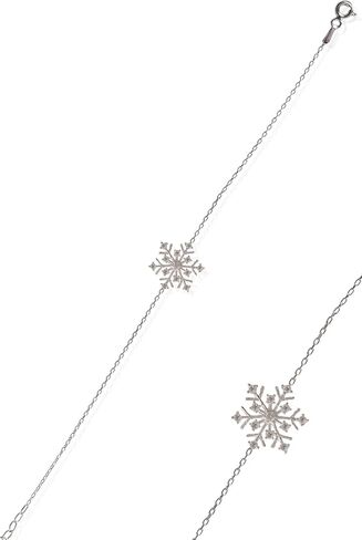 925 Sterling Silver Bracelet for Women Bangle | Cubic Zirconia Stone Dainty Chain Jewelry | Womens Girls Teens Gift Set for Your Love in Saudi Arabia