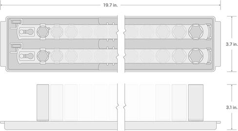 TEKTON 3/8 Inch Drive Deep 6-Point Impact Socket Set with Rail, 9-Piece (5/16-3/4 in.) | SID91101 in Saudi Arabia