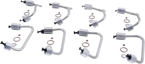ZTUOAUMA Set of 8 Fuel Injector Supply Lines BC3Z-9229-A BC3Z-9229-B 904277 904278 CM5191 CM5192 for 2011-2018 2X4 Ford F250 F350 F450 F550 F650 F750 Super Duty V8 6.7L Powerstroke Engine in Saudi Arabia