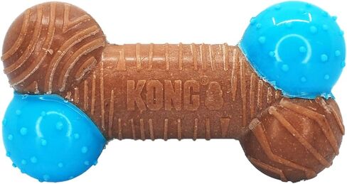 KONG CoreStrength Bamboo Bone - Dog Dental Chew Toy - Bamboo Dog Toy for Enrichment Play & Dental Care - with Raised Nubs & Texture for Teeth and Gum Cleaning - for Medium/Large Dogs in Saudi Arabia