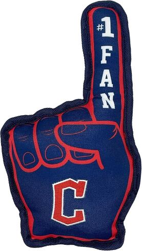Pets First MLB Number ONE Fan Toy. Sports Dog Toy with Double Stitched Trim and Tough Nylon Material Filled with Chewable Polyfil and Inner Squeaker with Team Logo/Color in Saudi Arabia