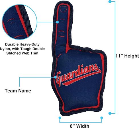 Pets First MLB Number ONE Fan Toy. Sports Dog Toy with Double Stitched Trim and Tough Nylon Material Filled with Chewable Polyfil and Inner Squeaker with Team Logo/Color in Saudi Arabia
