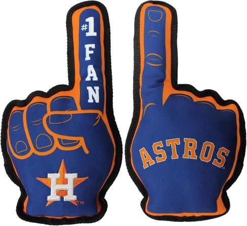 Pets First MLB Number ONE Fan Toy. Sports Dog Toy with Double Stitched Trim and Tough Nylon Material Filled with Chewable Polyfil and Inner Squeaker with Team Logo/Color in Saudi Arabia