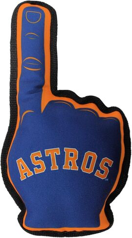 Pets First MLB Number ONE Fan Toy. Sports Dog Toy with Double Stitched Trim and Tough Nylon Material Filled with Chewable Polyfil and Inner Squeaker with Team Logo/Color in Saudi Arabia