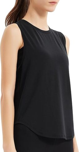 قمصان علوية للتمرين للسيدات خفيفة الوزن بدون أكمام وفضفاضة مناسبة لليوجا، قمصان رياضية للتمارين الرياضية للنساء in Kuwait