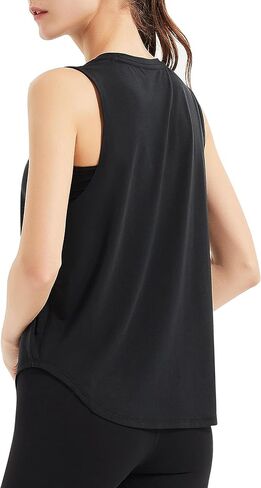 قمصان علوية للتمرين للسيدات خفيفة الوزن بدون أكمام وفضفاضة مناسبة لليوجا، قمصان رياضية للتمارين الرياضية للنساء in Kuwait